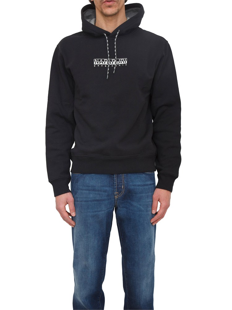 Felpa Fiemme Napapijri in cotone nero stampa dietro