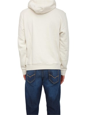 Felpa con cappuccio Burgee Napapijri in cotone avorio in UOMO