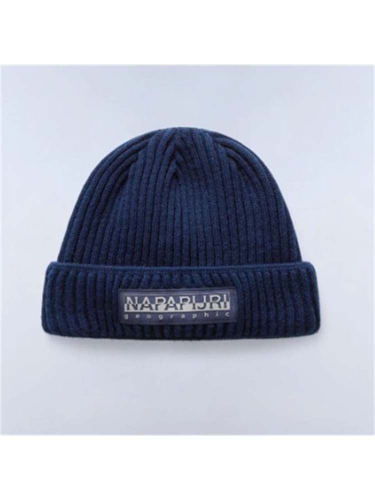 Berretto Vispa Napapijri in acrilico blu con logo