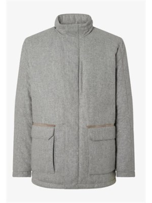 Field Jacket Corneliani uomo in esclusivo tessuto Tecno Cashmere grigio in UOMO