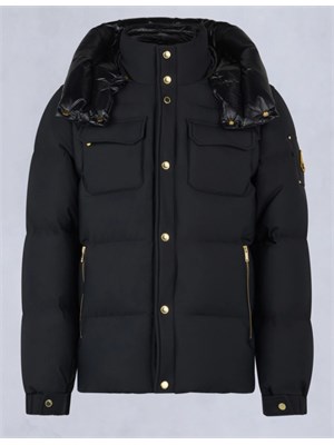 Giubbino Moose Knuckles uomo in tessuto tecnico Nyluxe nero in UOMO