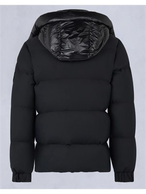 Giubbino Moose Knuckles uomo in tessuto tecnico Nyluxe nero in UOMO