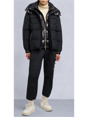 Giubbino Moose Knuckles uomo in tessuto tecnico Nyluxe nero in UOMO