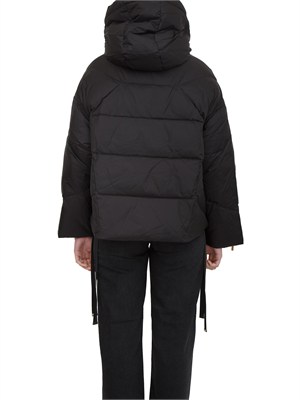 Giubbino Twinset in nylon trapuntato nero in DONNA