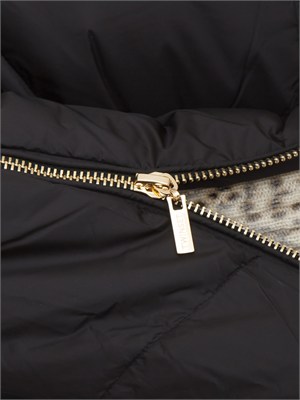 Giubbino Twinset in nylon trapuntato nero in DONNA