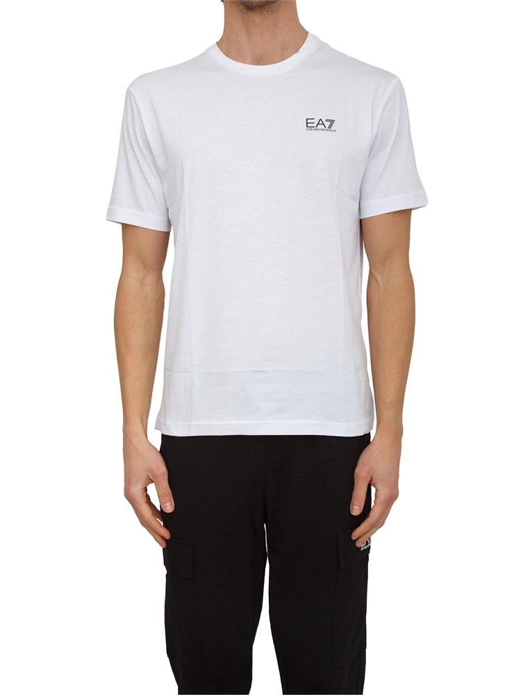 T-shirt EA7 Emporio Armani in cotone bianco