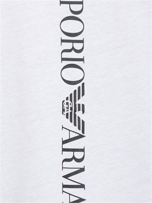 T-shirt EA7 Emporio Armani in cotone bianco in UOMO