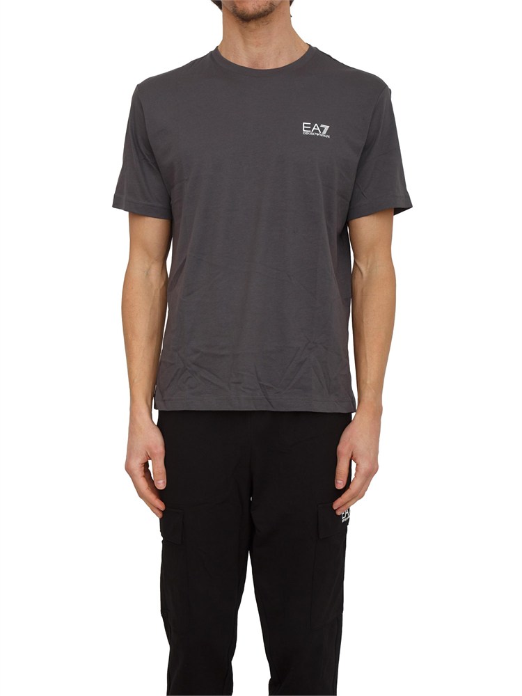 T-shirt EA7 Emporio Armani in cotone grigio
