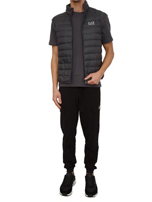 T-shirt EA7 Emporio Armani in cotone grigio in UOMO