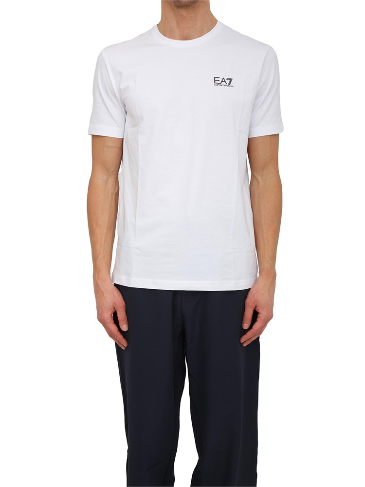 T-shirt Ea7 a maniche corte in cotone bianco