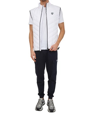 T-shirt EA7 Emporio Armani in cotone Pima bianco in UOMO