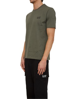 T-shirt EA7 Emporio Armani in cotone Pima verde in UOMO