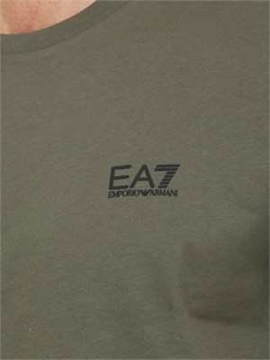 T-shirt EA7 Emporio Armani in cotone Pima verde in UOMO