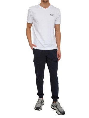 T-shirt EA7 Emporio Armani in cotone bianco in UOMO