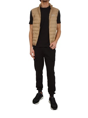 T-shirt Ea7 a maniche corte in cotone nero in UOMO