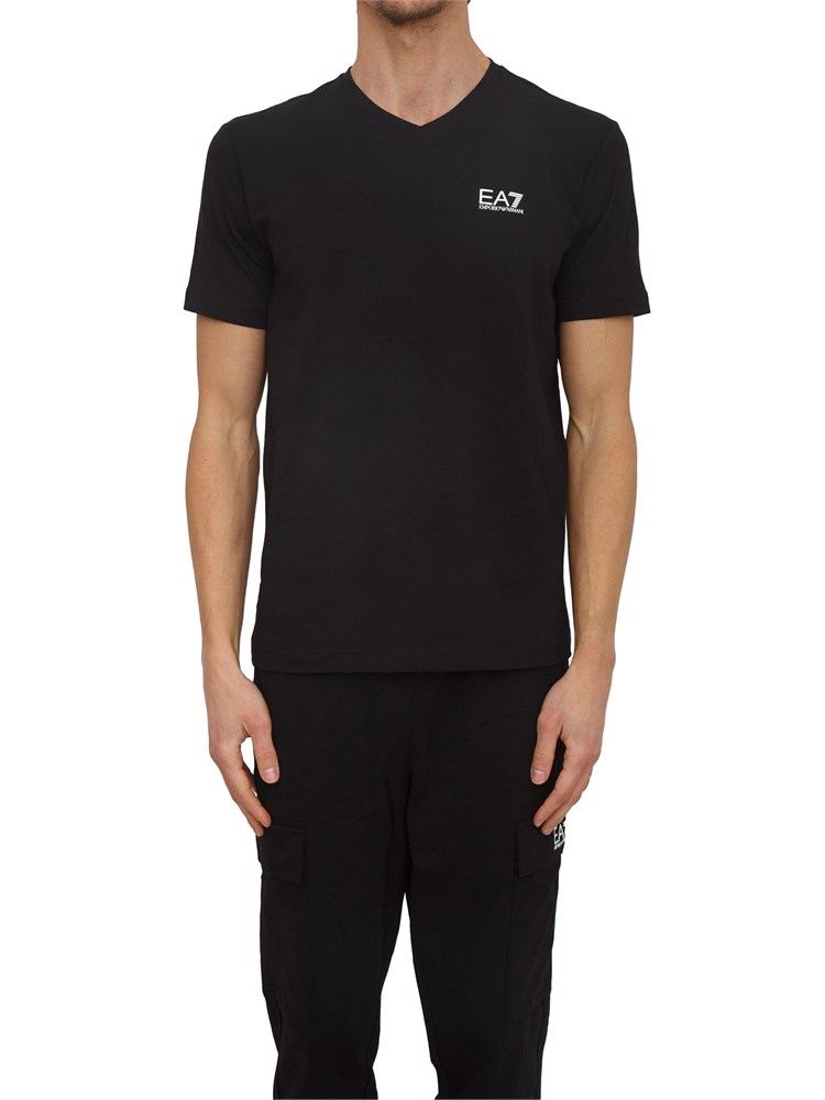 T-shirt EA7 Emporio Armani in cotone nero