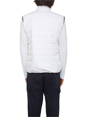Gilet EA7 Emporio Armani in tessuto tecnico bianco in UOMO