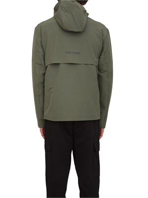 Felpa EA7 Emporio Armani in tessuto tecnico VENTUS7 verde in UOMO