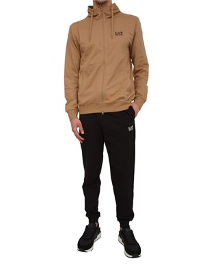 Tuta uomo EA7 Emporio Armani in cotone bicolor in UOMO