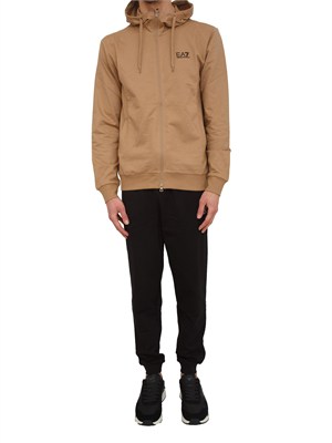 Tuta uomo EA7 Emporio Armani in cotone bicolor in UOMO