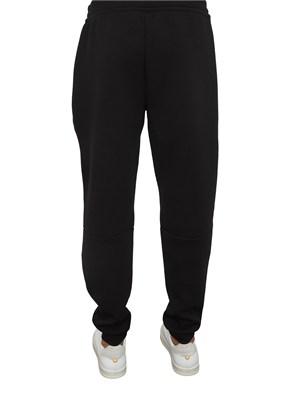 Pantaloni jogger nero EA7 Premium Shield in misto viscosa stretch in UOMO