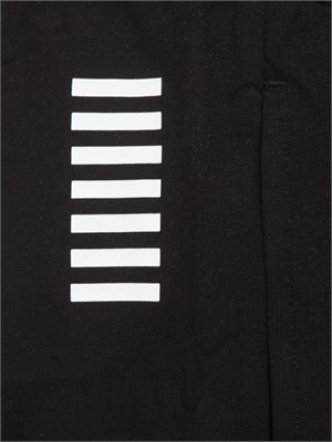 Pantaloni tuta cargo EA7 Emporio Armani in cotone nero in UOMO