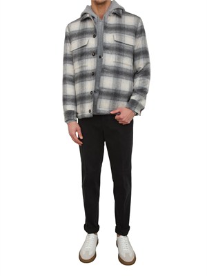 Pantalone chino Peserico uomo in cotone nero in UOMO