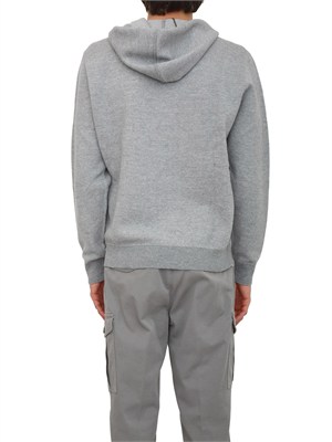 Felpa Peserico uomo in lana e cashmere grigio in UOMO