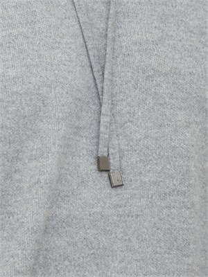 Felpa Peserico uomo in lana e cashmere grigio in UOMO