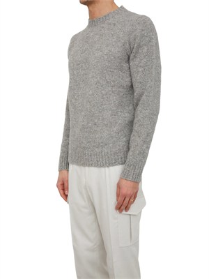 Maglia Peserico uomo in filato moulinÉ bottonato grigio in UOMO