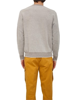 Maglia girocollo Peserico uomo in lana e cashmere beige in UOMO