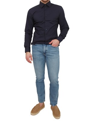 Camicia blu H-HANK-KENT