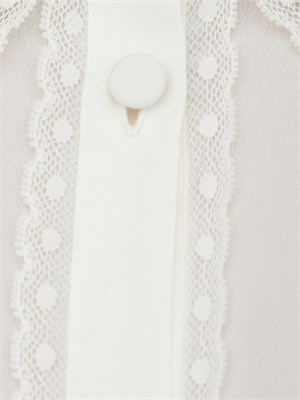 Camicia Twinset in crêpe de Chine bianca in DONNA