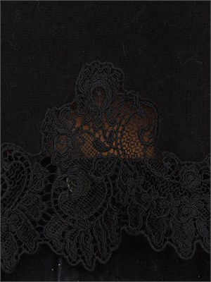 Maglia Twinset in misto angora nera in DONNA