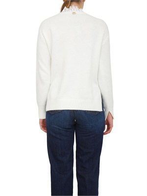 Maglia Twinset in misto angora bianca in DONNA