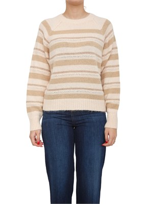 Maglia Twinset in misto alpaca rosa con lurex in DONNA