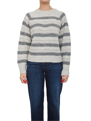 Maglia Twinset in misto alpaca grigia con lurex in DONNA