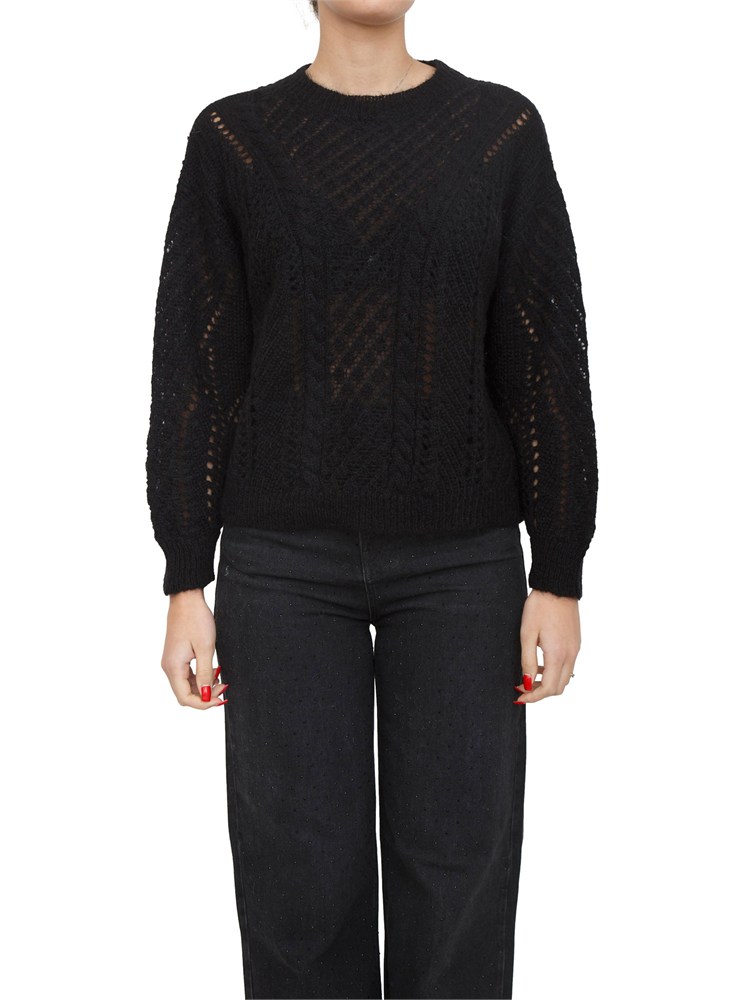 Maglia Twinset in misto mohair nera