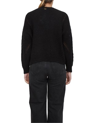 Maglia Twinset in misto mohair nera in DONNA