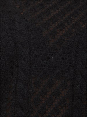 Maglia Twinset in misto mohair nera in DONNA