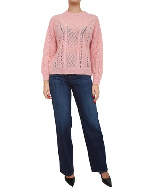 Maglia Twinset in misto mohair rosa in DONNA