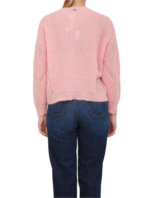 Maglia Twinset in misto mohair rosa in DONNA