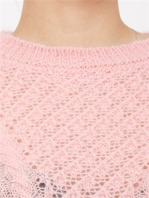 Maglia Twinset in misto mohair rosa in DONNA