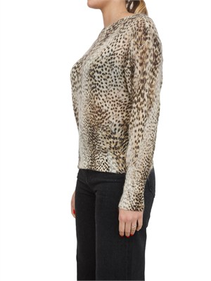Maglia Twinset in misto mohair stampa animalier in DONNA