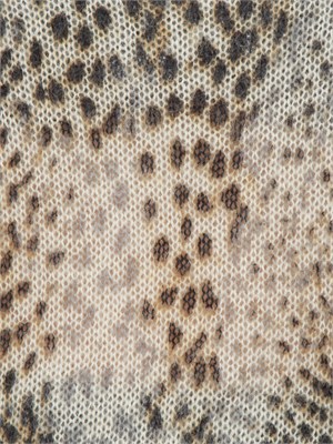 Maglia Twinset in misto mohair stampa animalier in DONNA