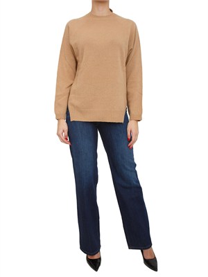 Maglia Twinset in misto lana cammello in DONNA