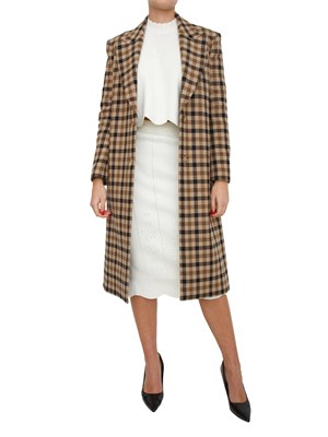 Gonna Twinset in misto viscosa bianco panna in DONNA