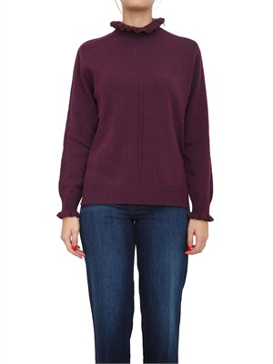 Maglia Twinset in misto lana bordeaux in DONNA