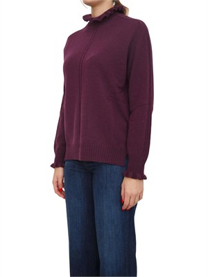 Maglia Twinset in misto lana bordeaux in DONNA