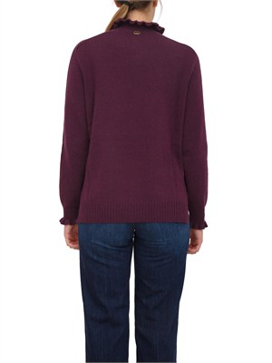 Maglia Twinset in misto lana bordeaux in DONNA